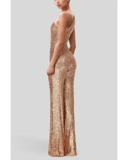 Love Nookie Treasure Jumpsuit in Camel Size AU 8 for rent on The Volte - image 2