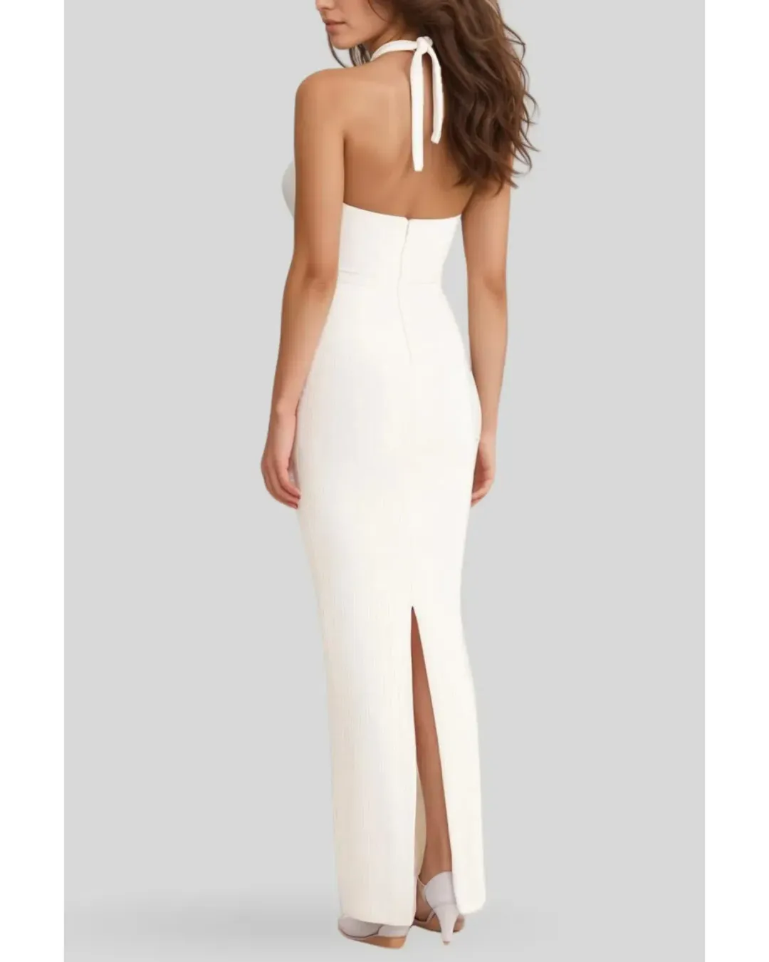 Rumer the Label Sorrento Maxi Dress White Size AU 8 for rent on The Volte - main image