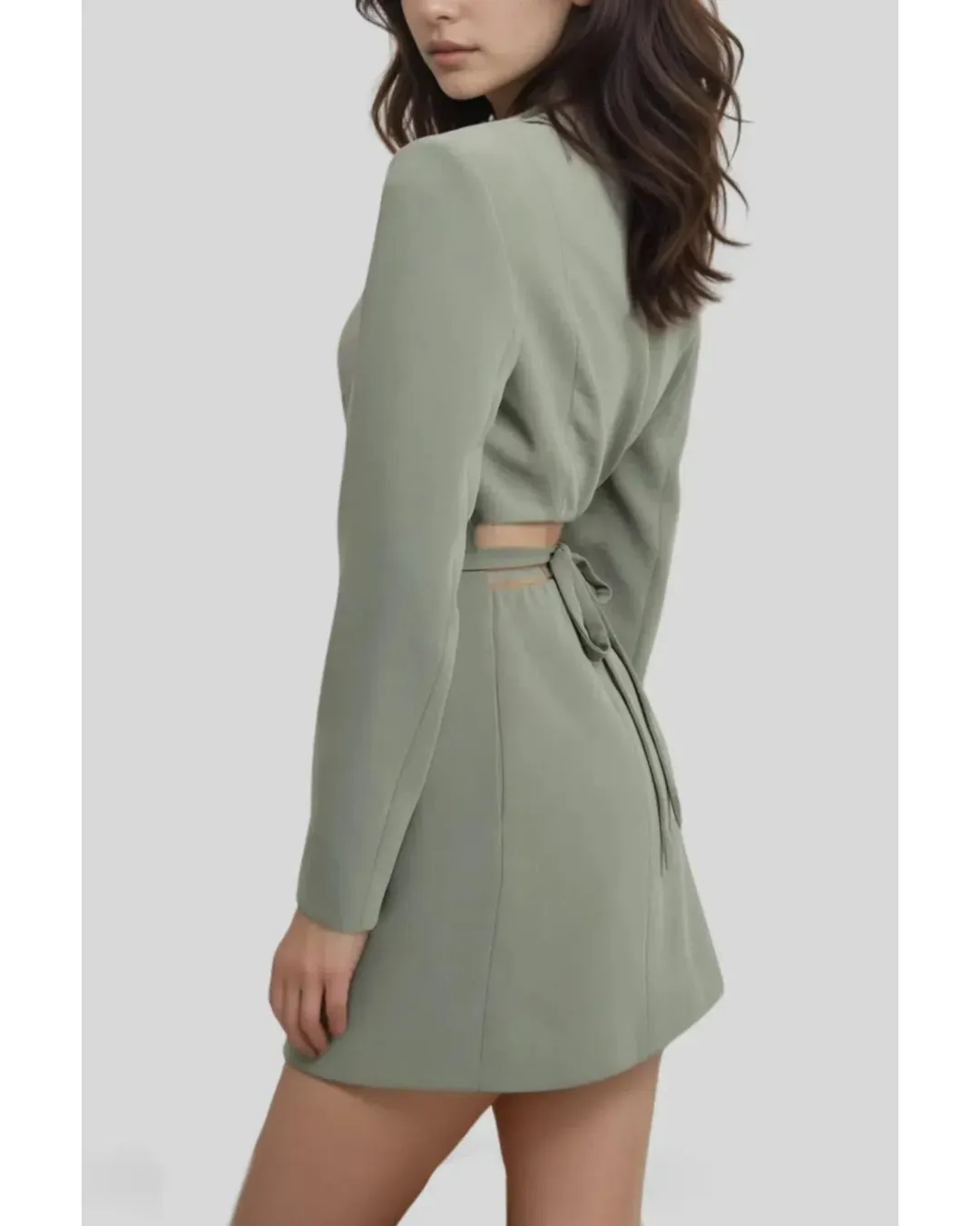 Kookai Alpha Suit Dress Agave Green Size AU 6 for rent on The Volte - main image