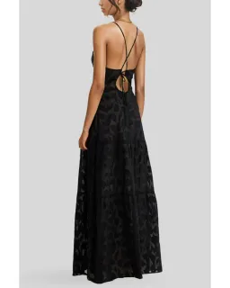 Rumer the Label Giselle Halter Maxi Dress in Black Size AU 8 for rent on The Volte - image 2