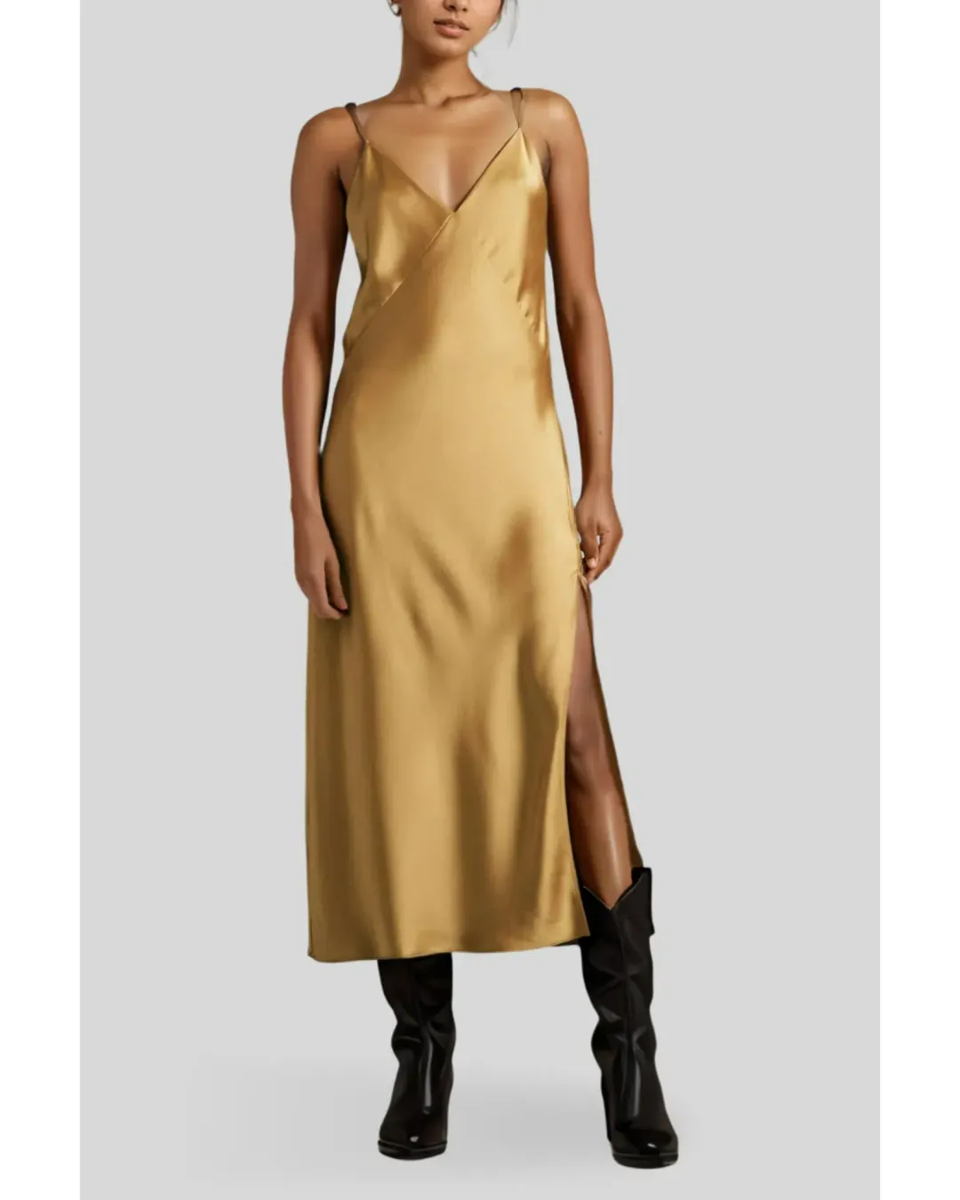 Rag & Bone Larissa Slip Dress in Yellow Size AU 10 for rent on The Volte - main image