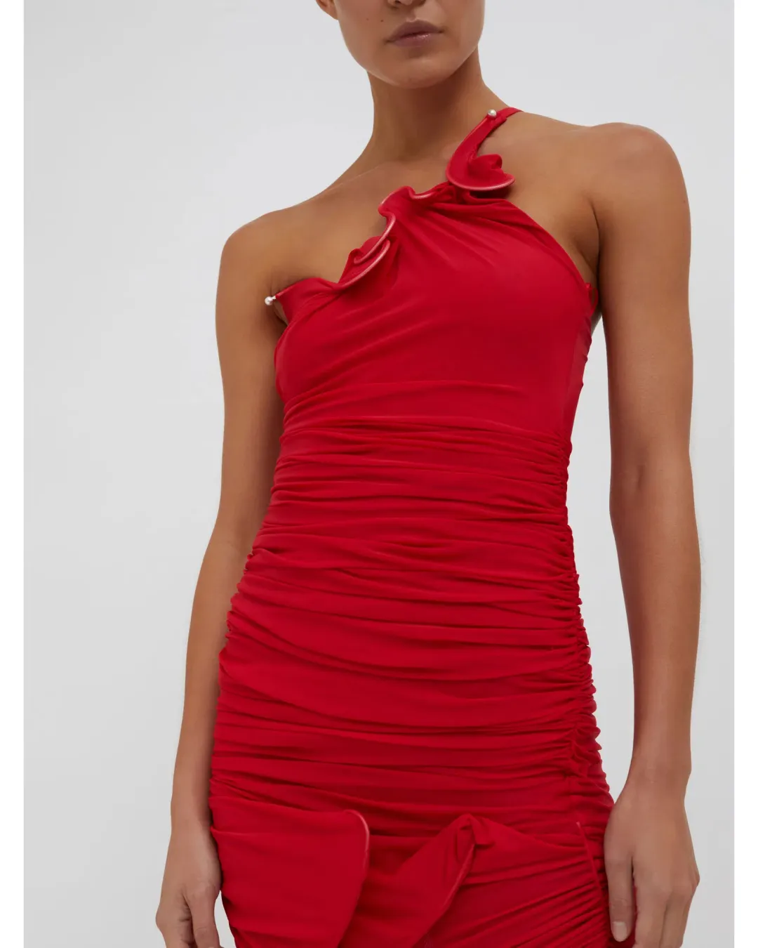 Christopher Esber Venus Looped Cami Dress Cherry Size AU 6 for rent on The Volte - main image