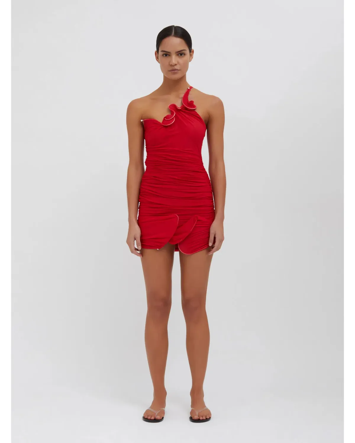 Christopher Esber Venus Looped Cami Dress Cherry Size AU 6 for rent on The Volte - main image