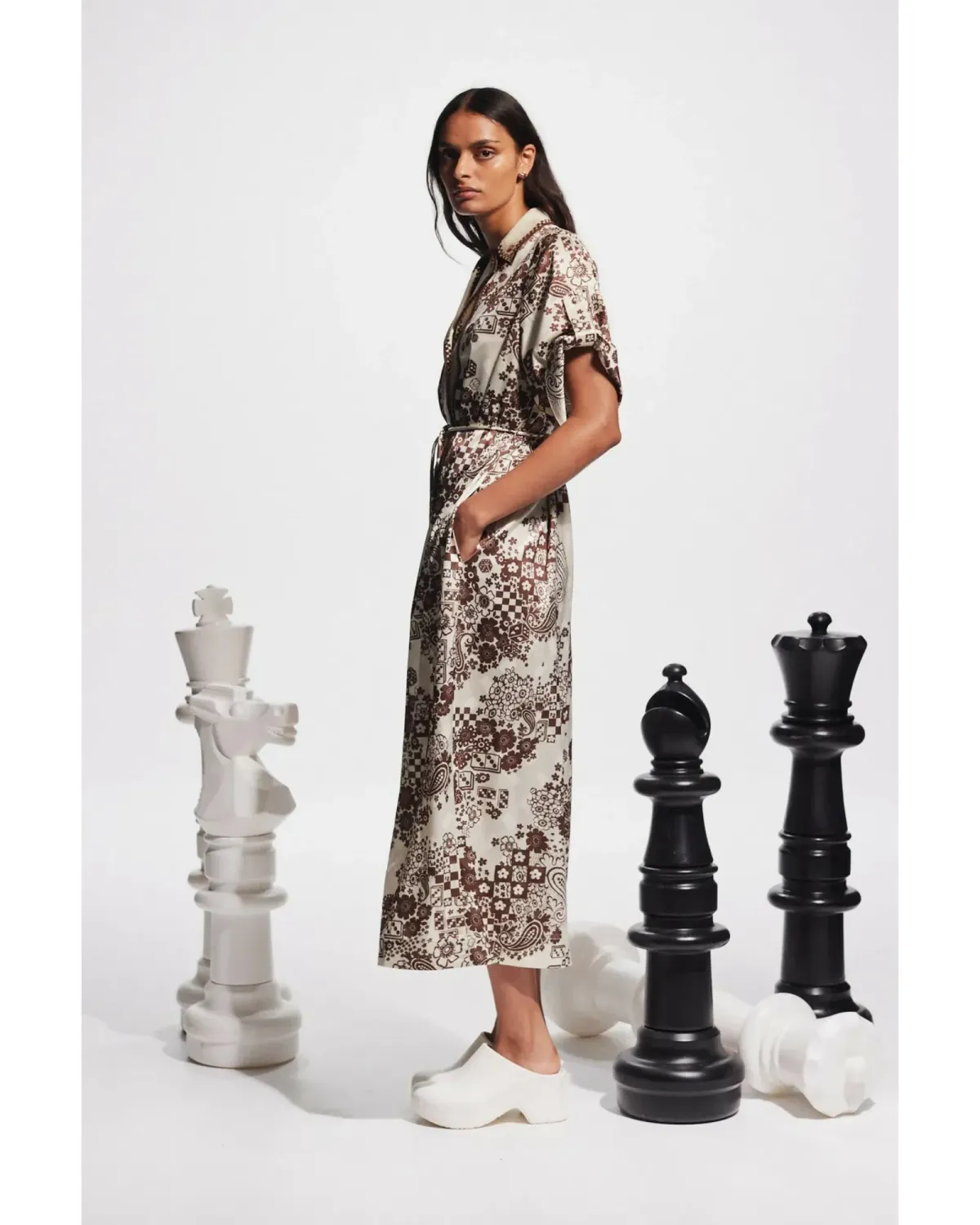 Alemais Vinnie Shirtdress Print Size AU 14 - Image 3