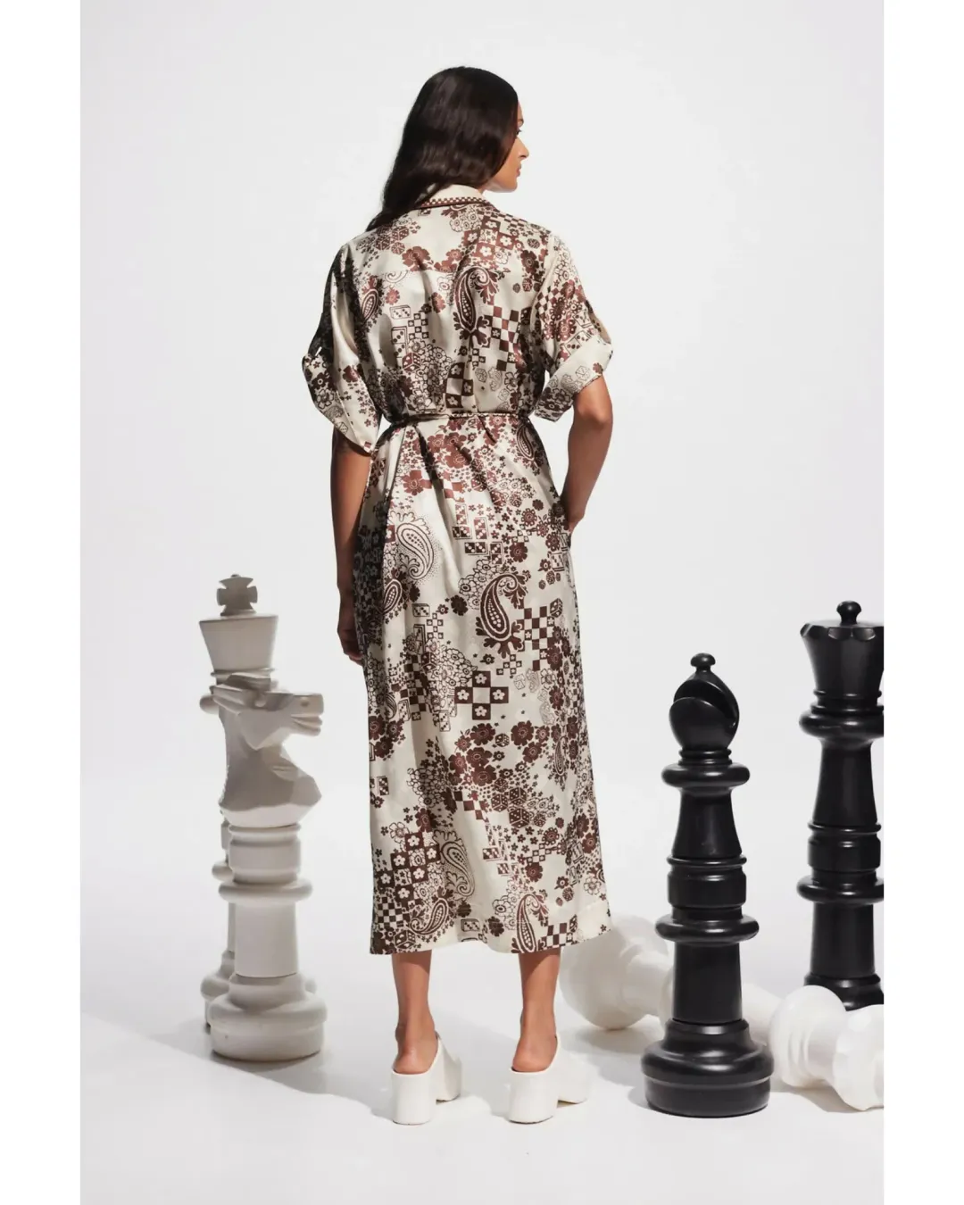 Alemais Vinnie Shirtdress Print Size AU 14 for rent on The Volte - main image
