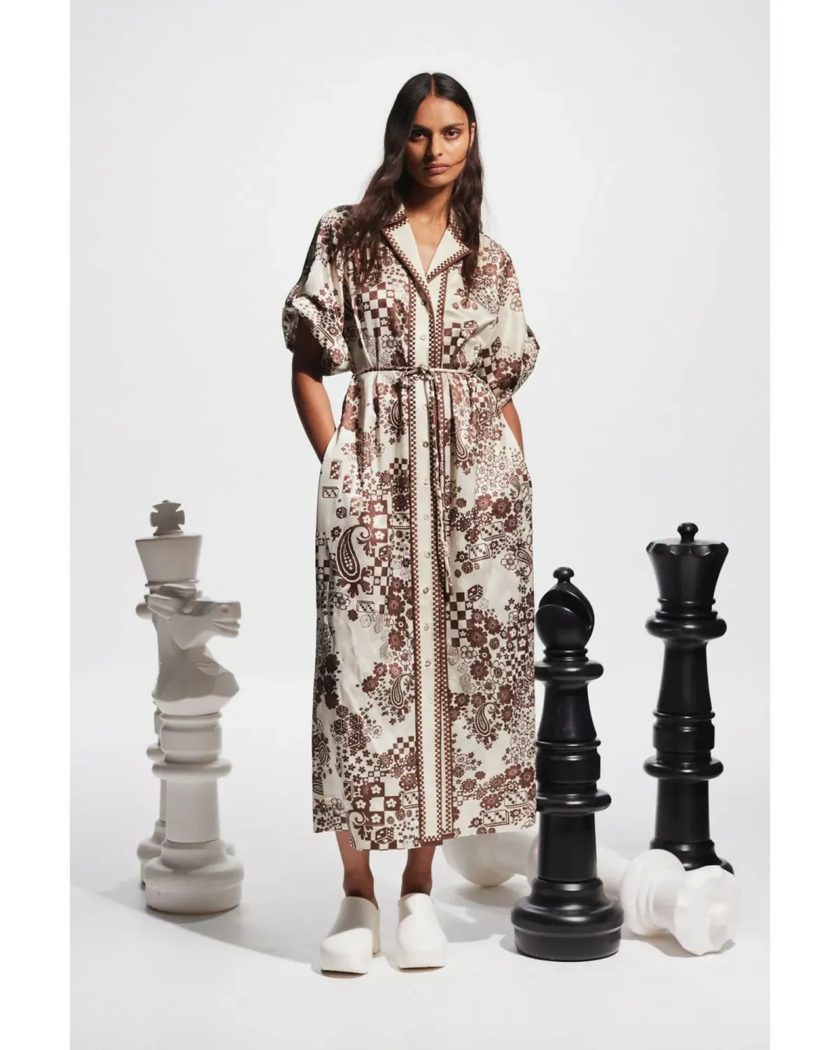 Alemais Vinnie Shirtdress Print Size AU 14 - Image 1