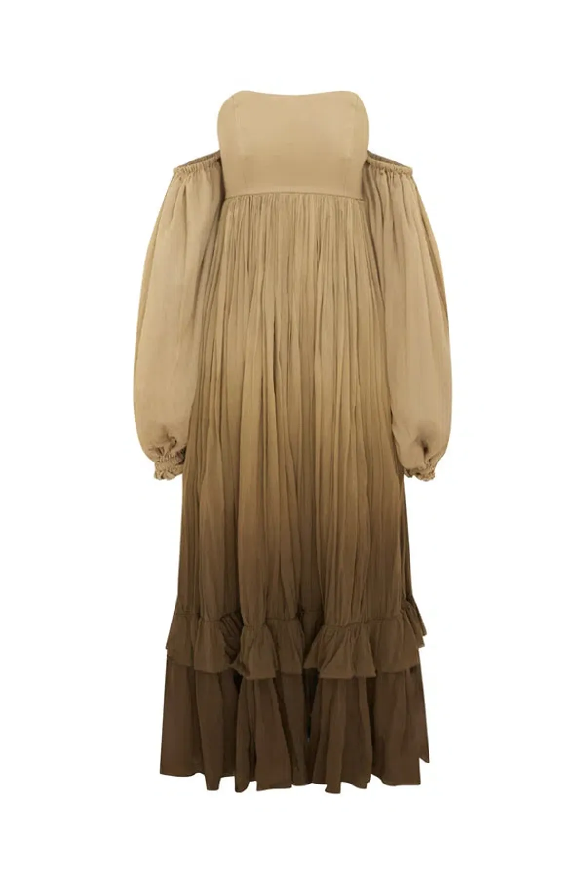 Rooh Collective Poppy Ombre Maxi Dress Brown Multi Size L / AU 12 - Image 6