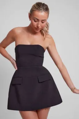 Odd Muse The Ultimate Muse Strapless Dress Black Size 6 for rent on The Volte - image 5