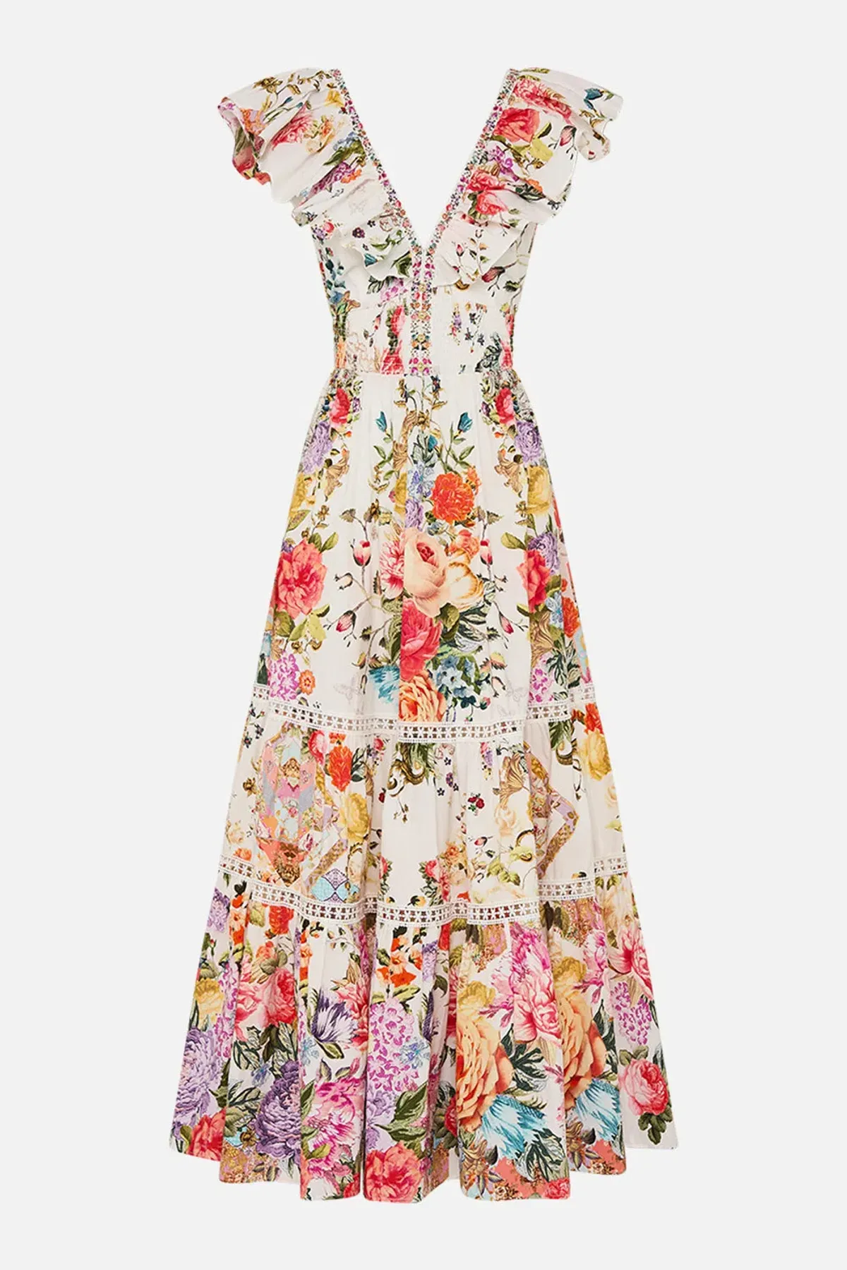 Camilla Sew Yesterday Maxi Dress Floral Size 8 - Image 3