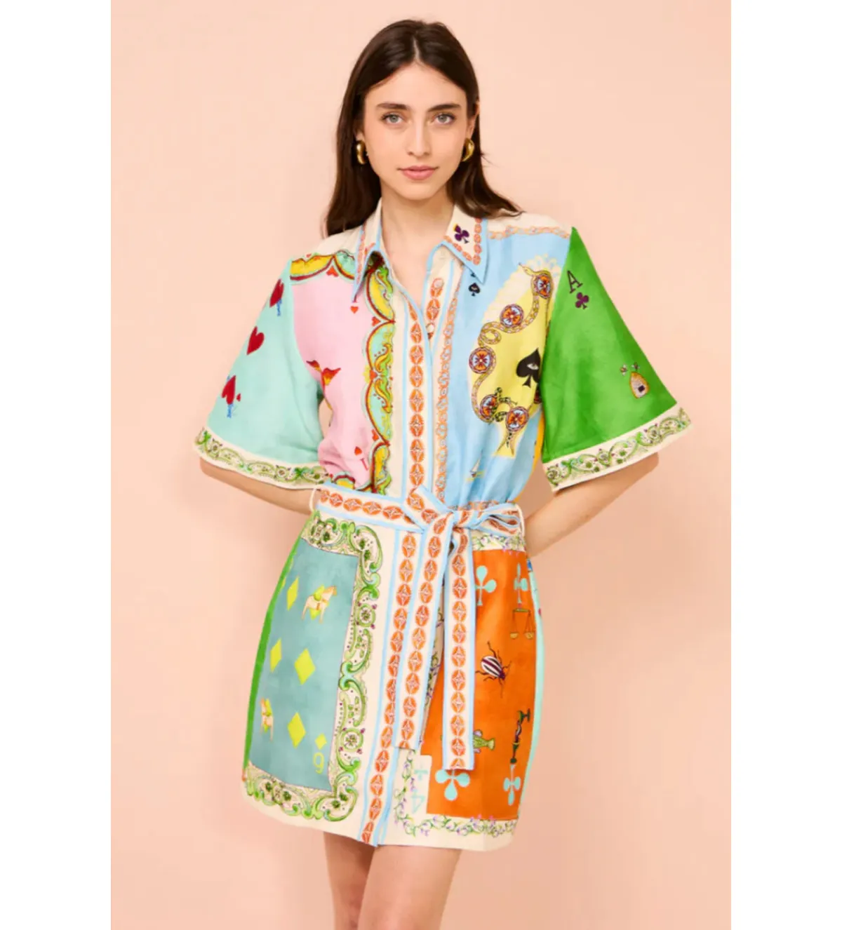 Alemais Rummy Mini Dress Multi Size 12 - Image 3