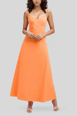 Kookai Maguy Maxi Dress Tangerine Size 8 for rent on The Volte - image 2