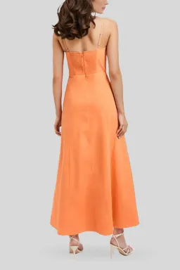Kookai Maguy Maxi Dress Tangerine Size 8 for rent on The Volte - image 3