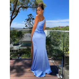 Nicoletta NBM1023 One Shoulder Dress Sky Blue Size AU 12 for rent on The Volte - image 2