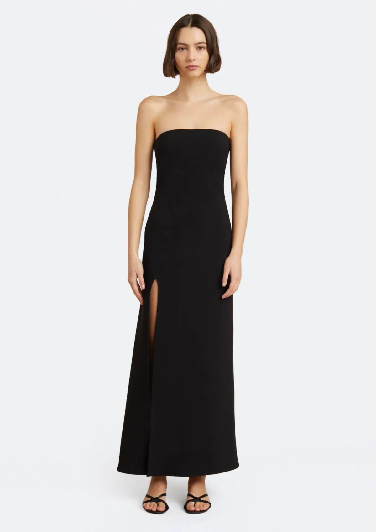 Bec & Bridge Ryan Strapless Dress Black Size AU 12 for rent on The Volte - main image