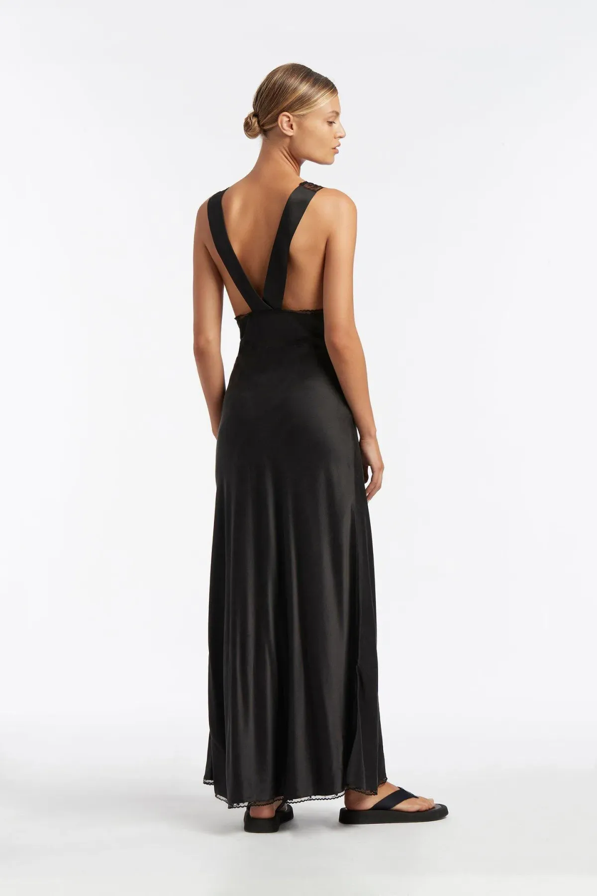 Sir the Label Aries Cut Out Gown Black Size 3 / AU 12 - Image 3