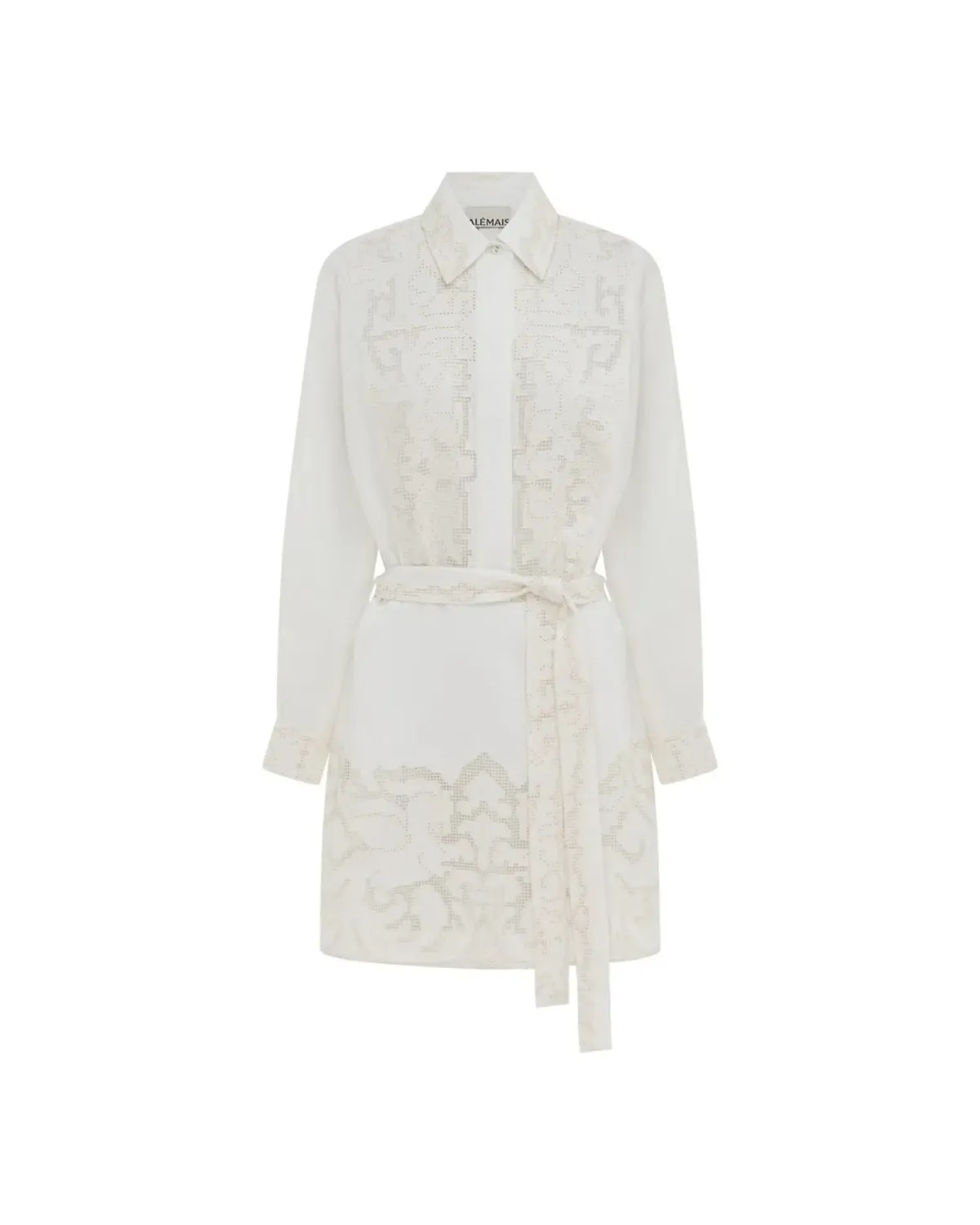 Alemais Pegasus Embroidered Mini Dress White Size AU 8 - Image 7