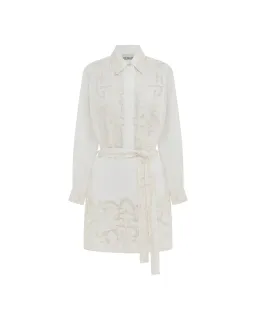 Alemais Pegasus Embroidered Mini Dress White Size AU 8 for rent on The Volte - image 7