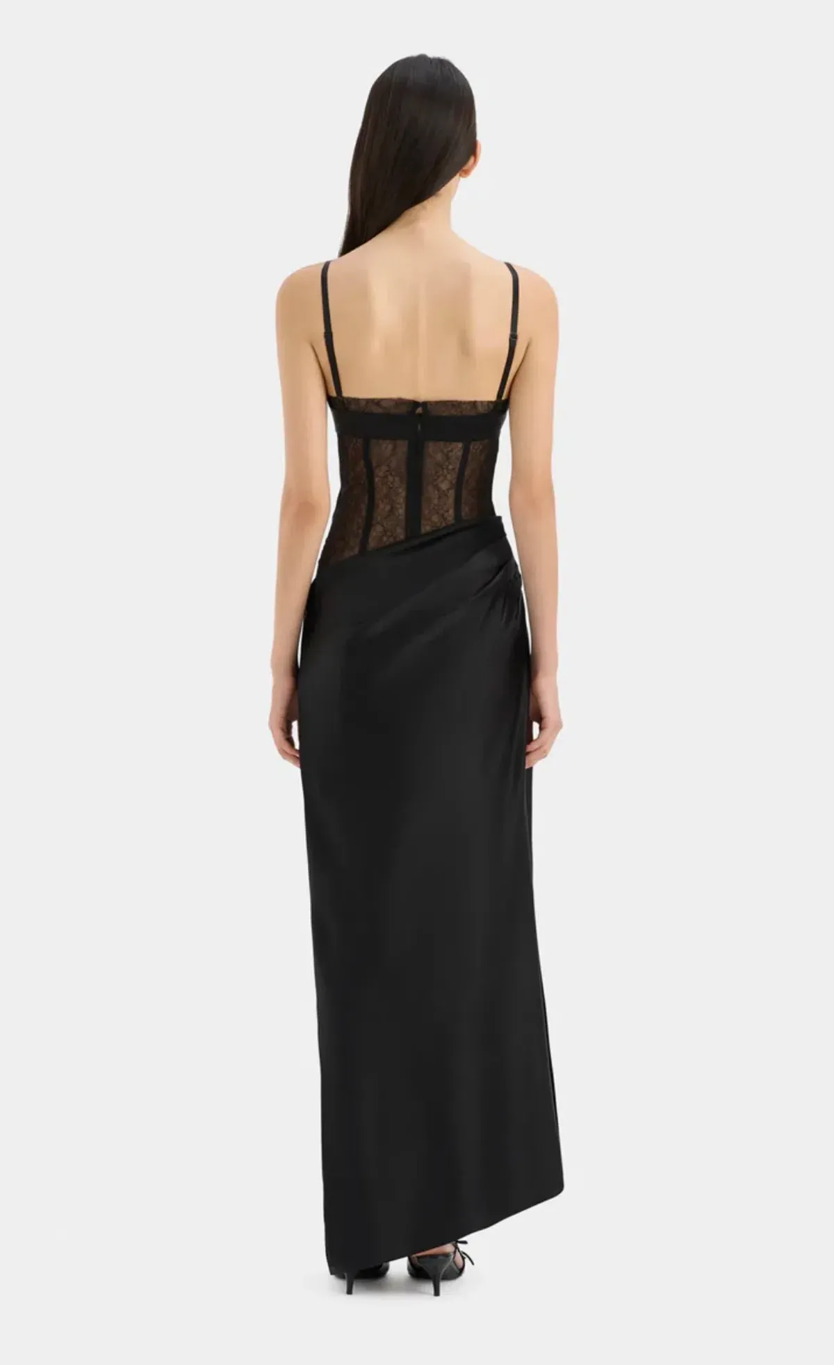 Sir the Label Dunya Draped Gown Black Size 2 / AU 10 - Image 2