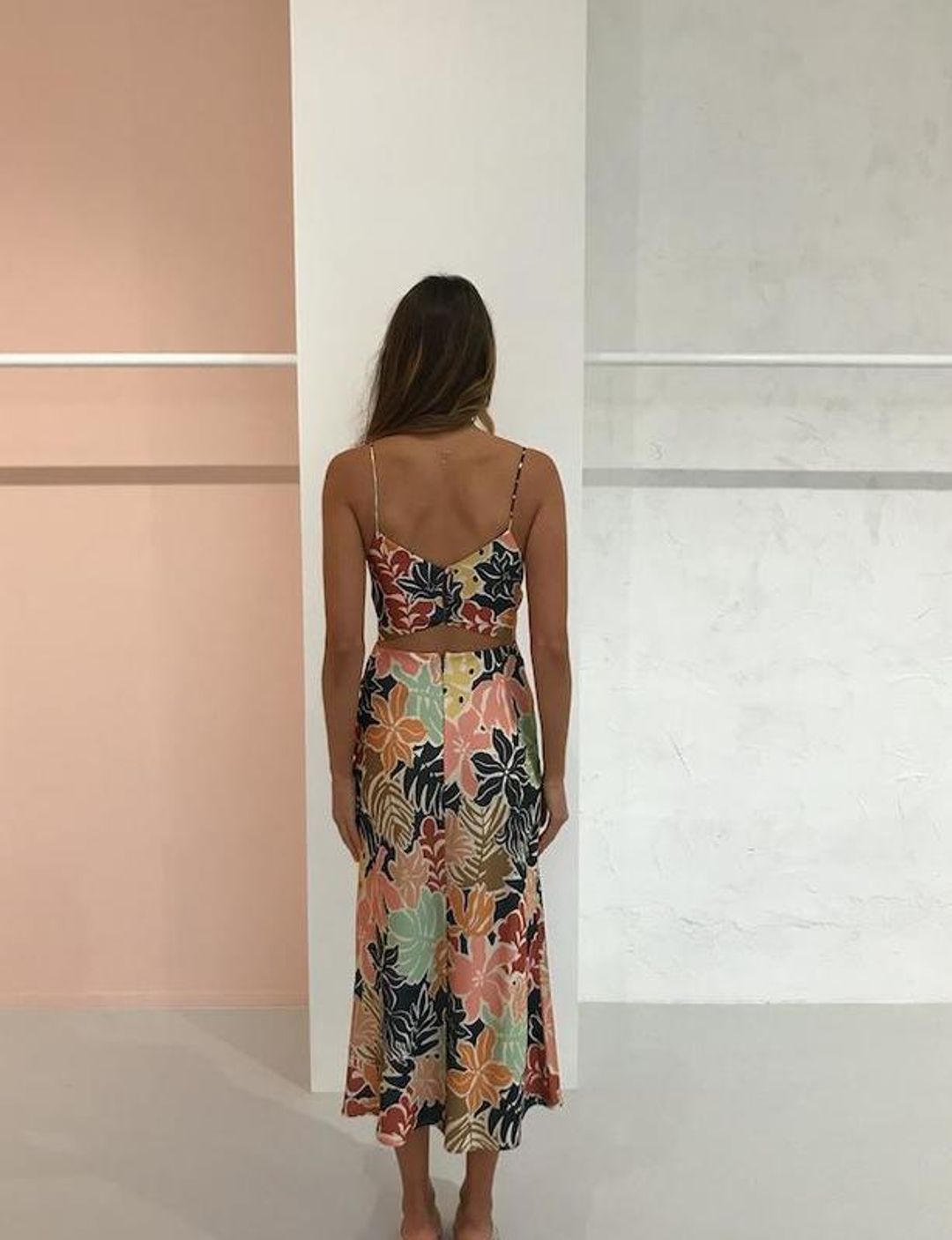 Bec & Bridge Babelini Floral Midi Dress | Floral Print | Size 8 for rent on The Volte - main image