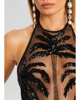Retrofete Ondine Embellished Dress Black Size XS / AU 6 for rent on The Volte - image 2