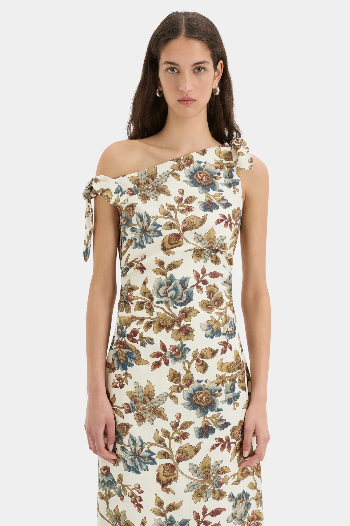 Sir The Label Eleanora Tie Shoulder Dress in Viola Floral Print Size 1 / AU 8 - Image 2
