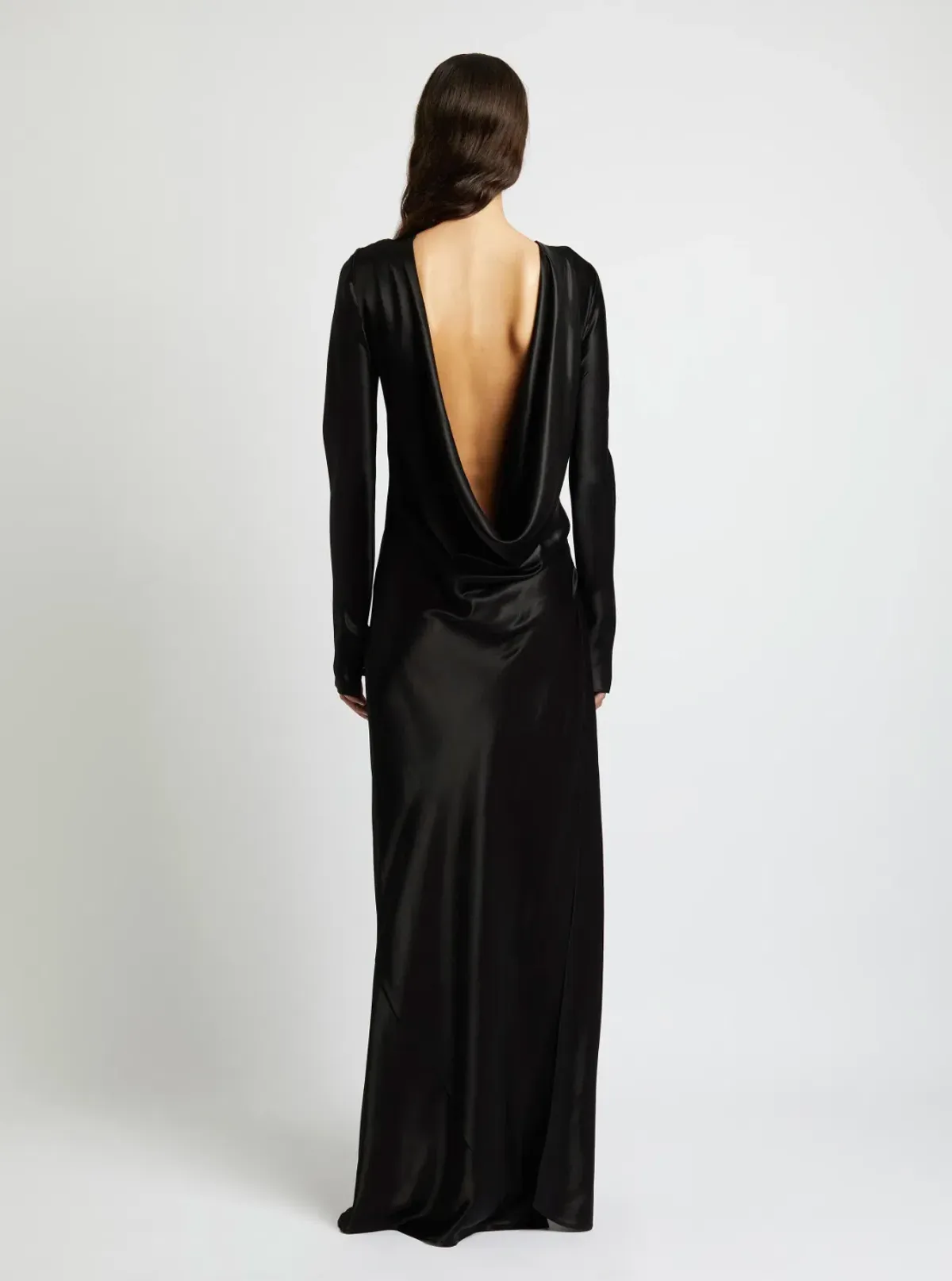 Christopher Esber Palladium Long Sleeve Tuck Dress Black Size 8 - Image 3