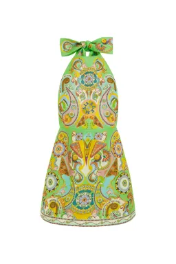 Alemais Pinball Mini Dress Green Print Size 10 for rent on The Volte - image 3