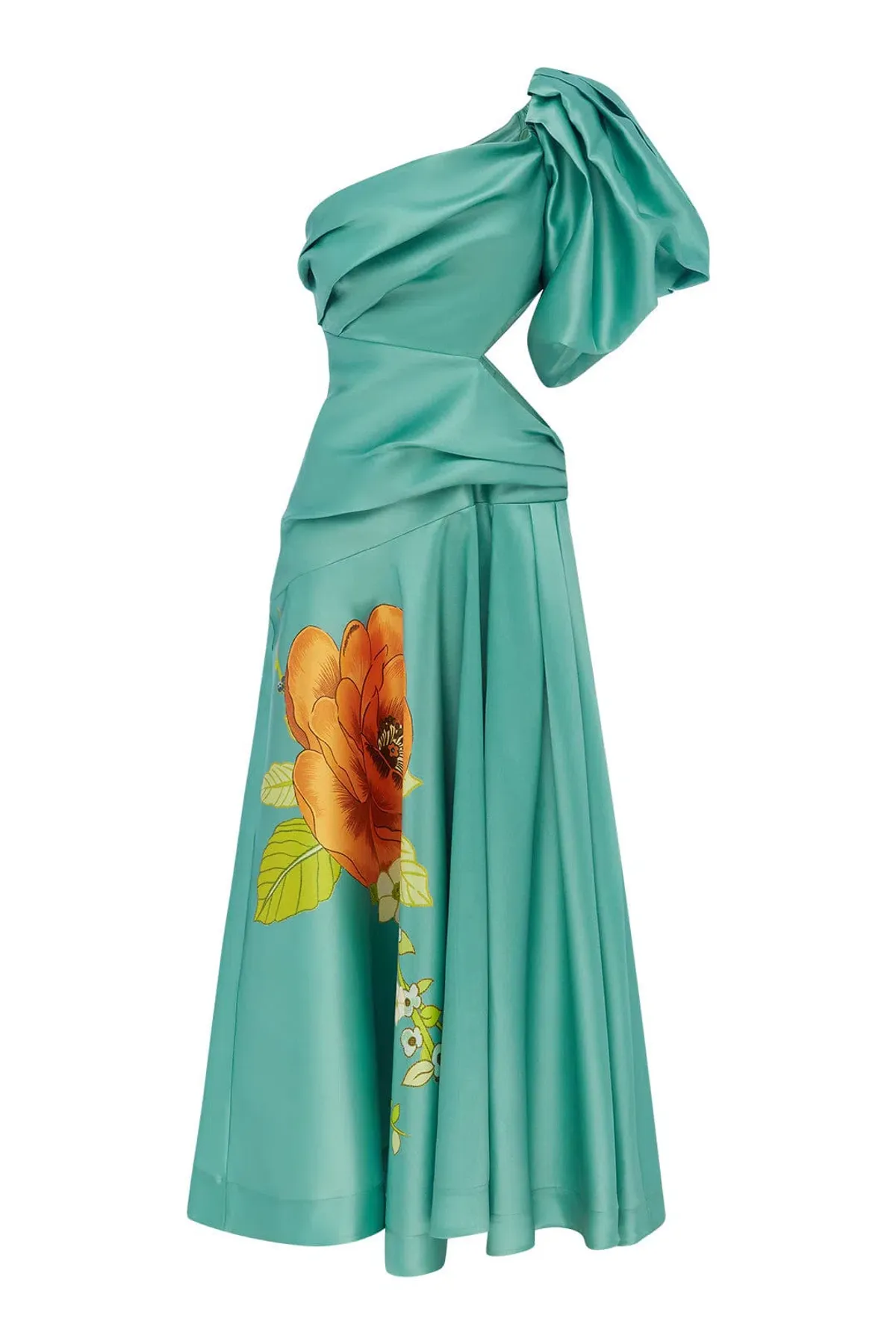 Alemais Regent Jade Gown Green Print Size 10 - Image 3