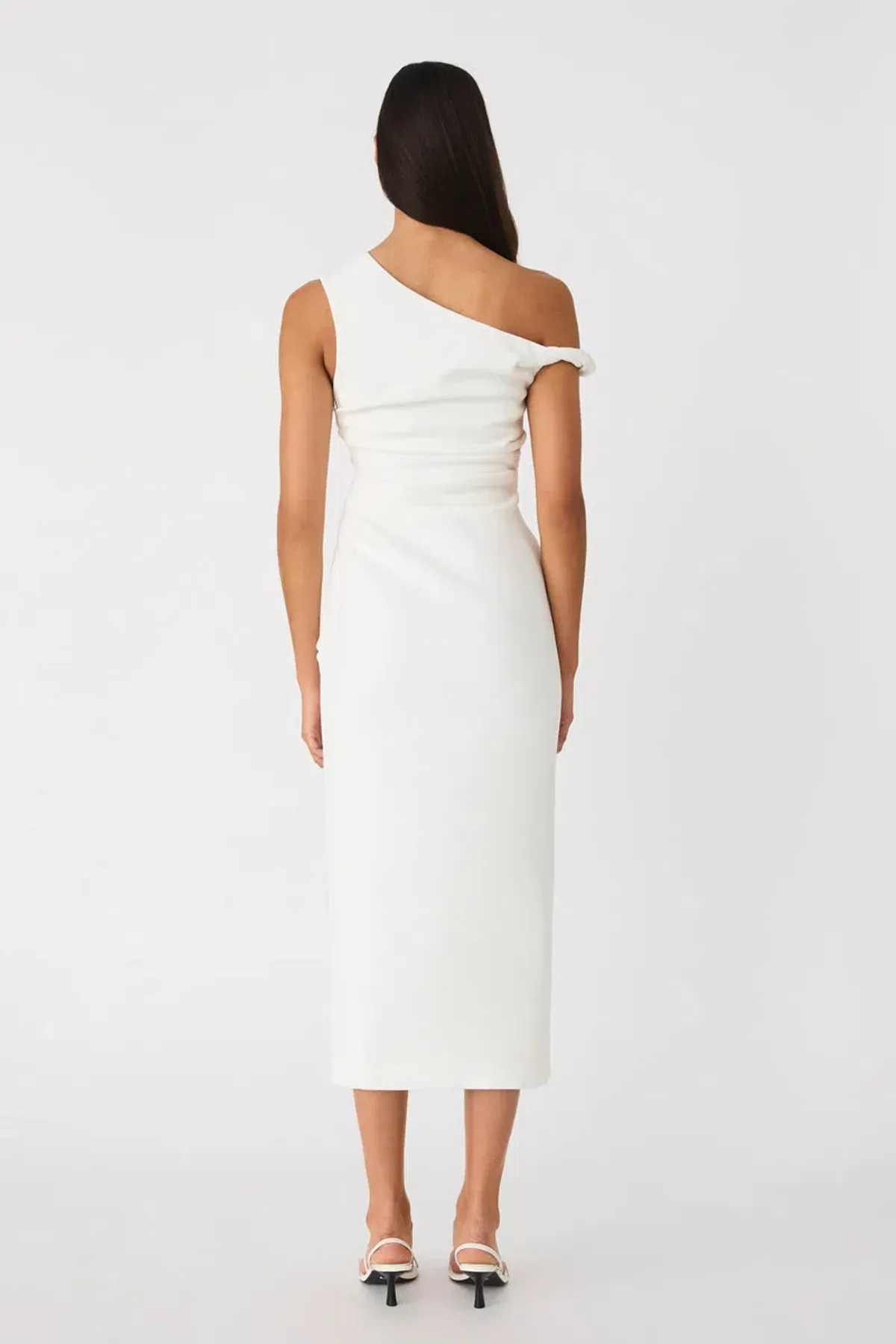 MISHA Alaska Crepe Midi Dress White Size 8 - Image 2