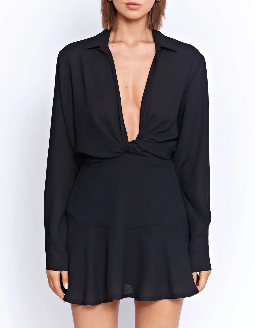 Pfeiffer St Germaine Mini Dress in Black Size AU 10 for rent on The Volte - main image