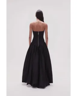 Aje Violette Bubble Hem Maxi Dress Black Size AU 4 for rent on The Volte - image 2