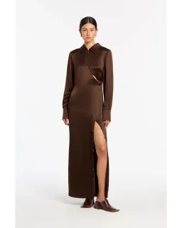 Sir the label Selita Shirt Dress Brown Size 3 / AU 12 for rent on The Volte - image 1