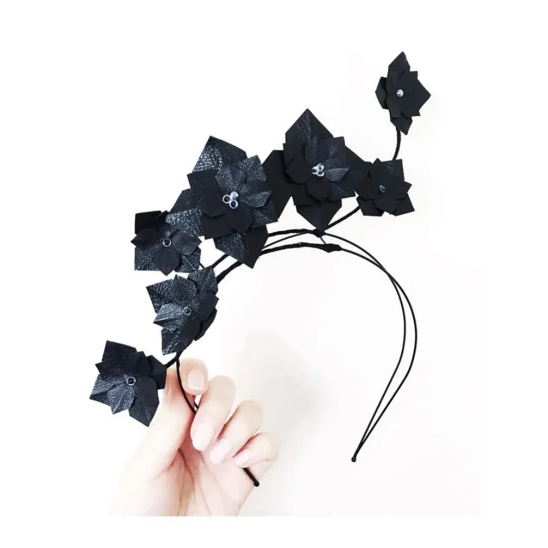 Derby & Power Camden leather Millinery Black for rent on The Volte - main image