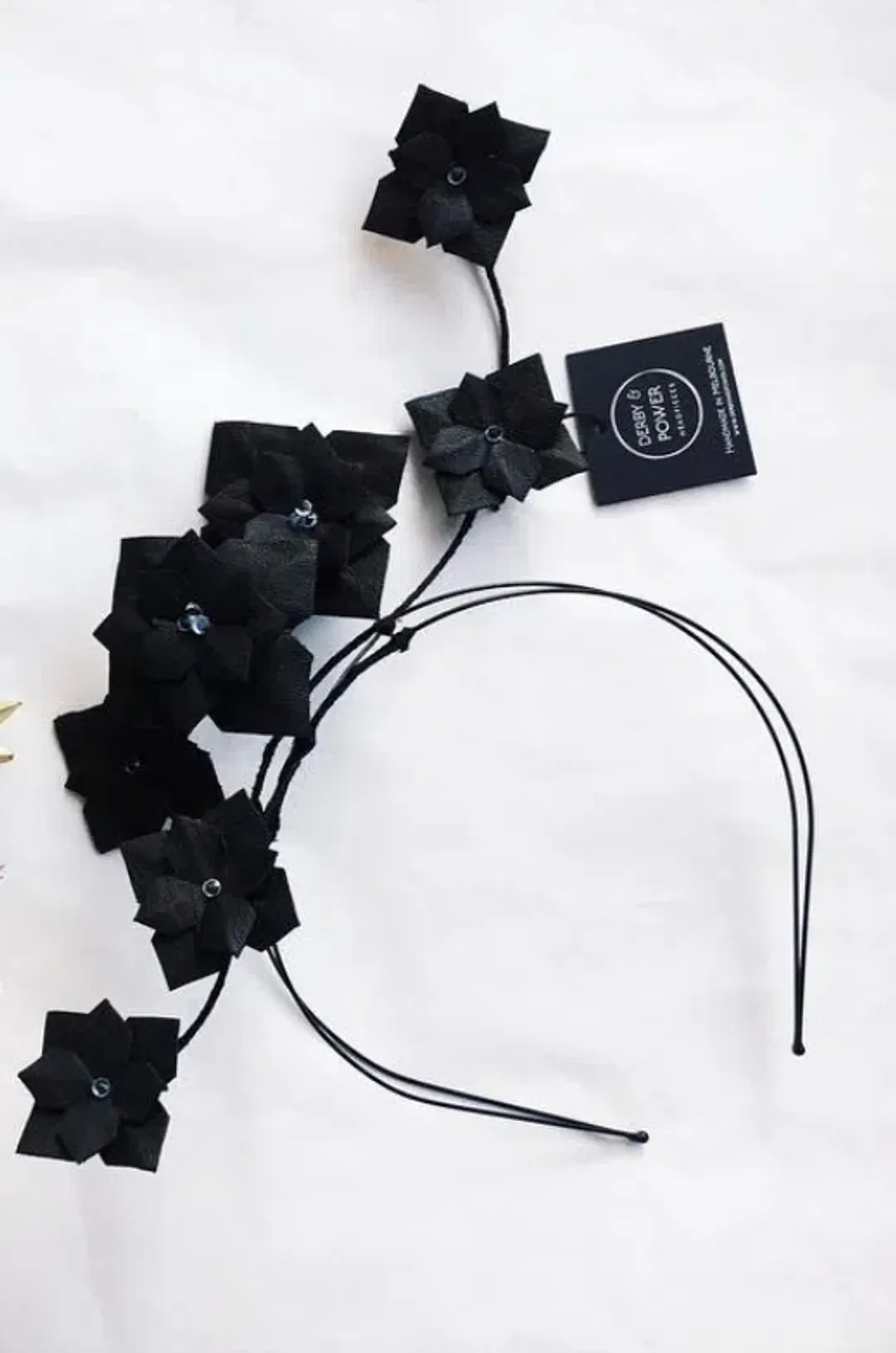 Derby & Power Camden leather Millinery Black for rent on The Volte - main image