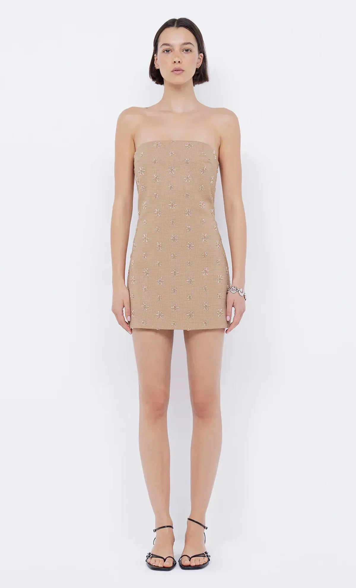 Bec & Bridge Sunseeker Mini Dress Golden Size AU 6 - Image 2