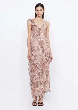 Bec & Bridge Courtney Frill Maxi Dress Versailles Floral Size 6 for rent on The Volte - image 1