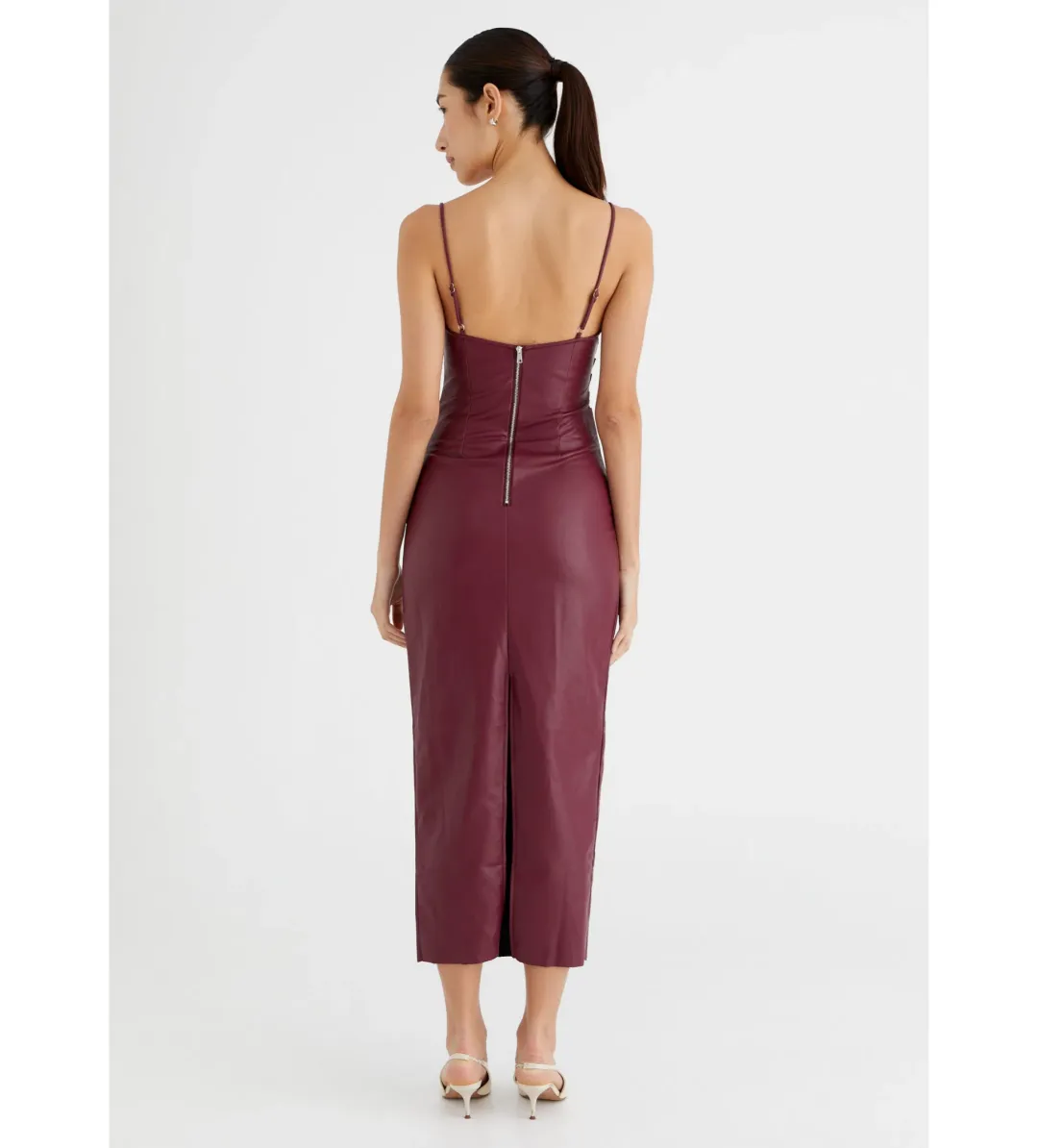 Theodore Faux Leather Dress Size 8 for rent on The Volte - main image