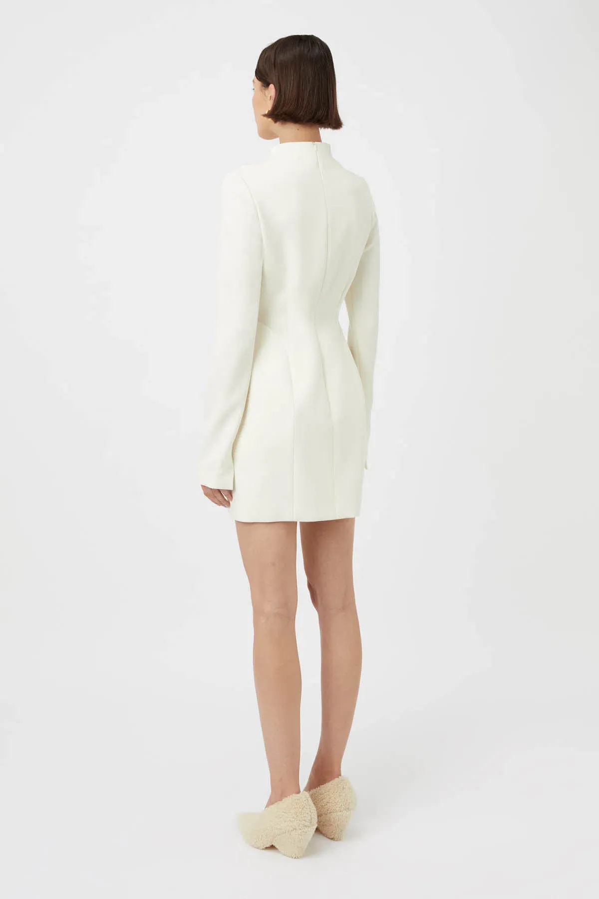 Camilla and Marc The Portico Mini Dress Cream Size 8 - Image 3