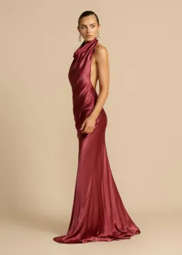 Arcina Ori Gaia Dress Rich Plum Hue Size 6 for rent on The Volte - image 3