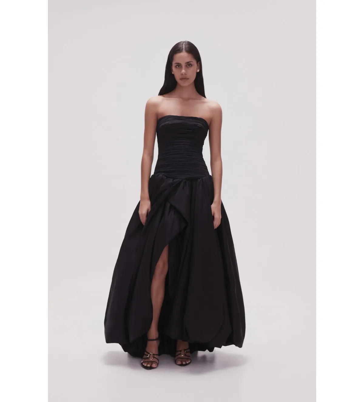 Aje Violette Bubble Hem Maxi Dress Black Size 10 - Image 2