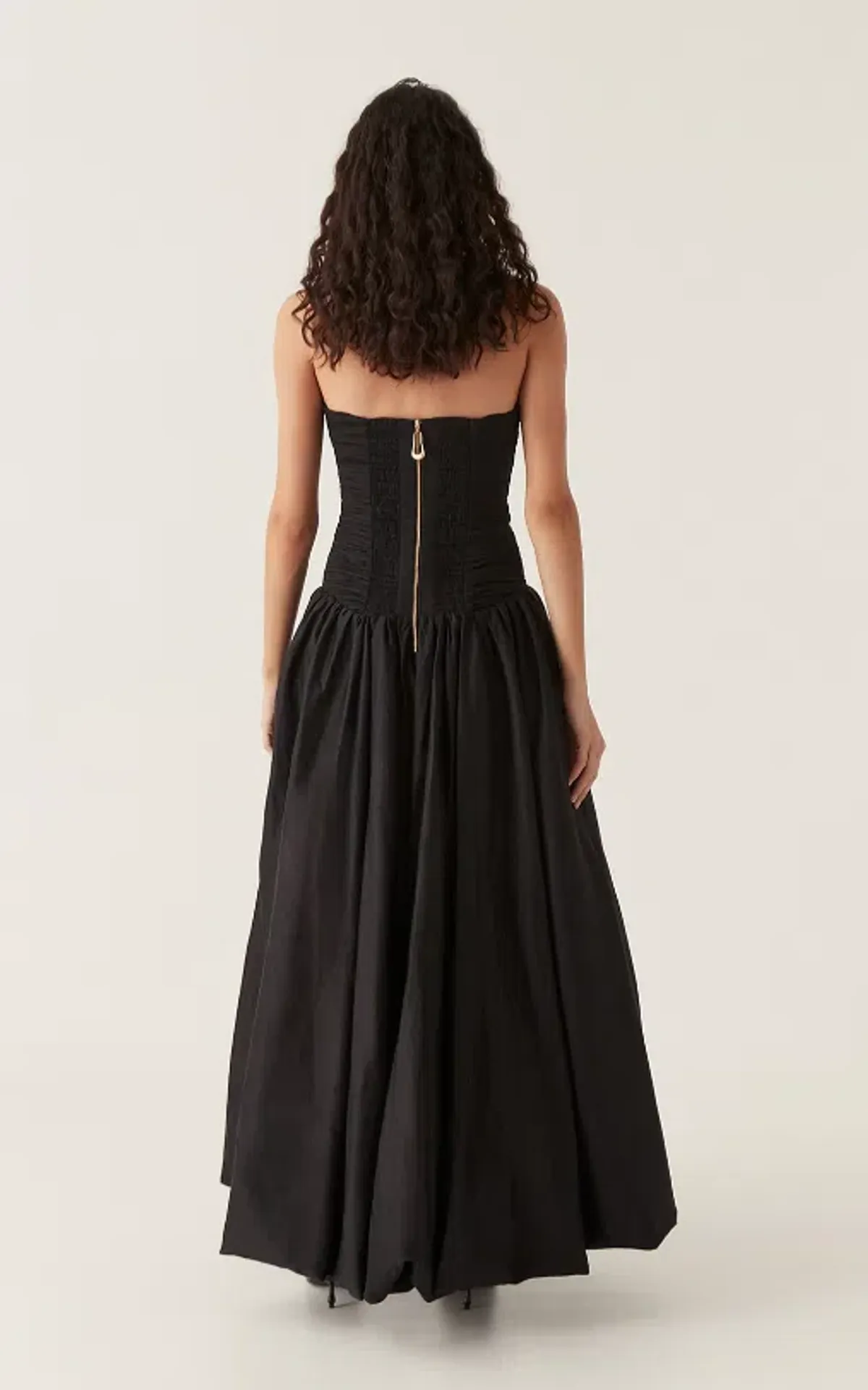 Aje Violette Bubble Hem Maxi Dress Black Size 10 - Image 6