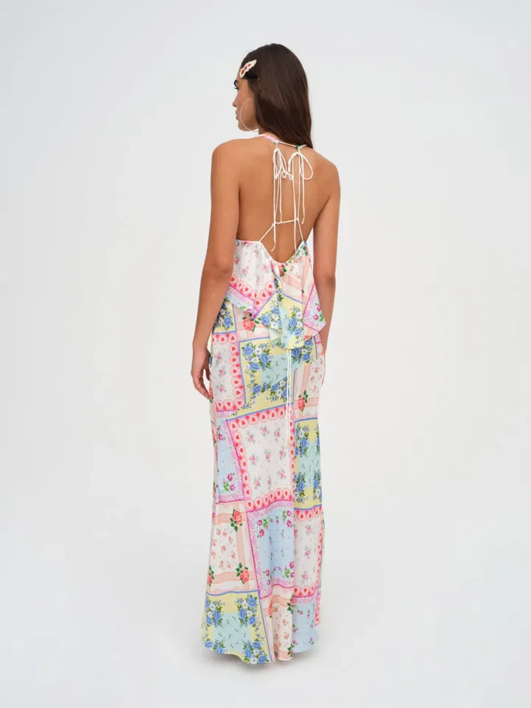For Love & Lemons Cassandra Two Piece Set Multi Print Size S/au 8 for rent on The Volte - main image