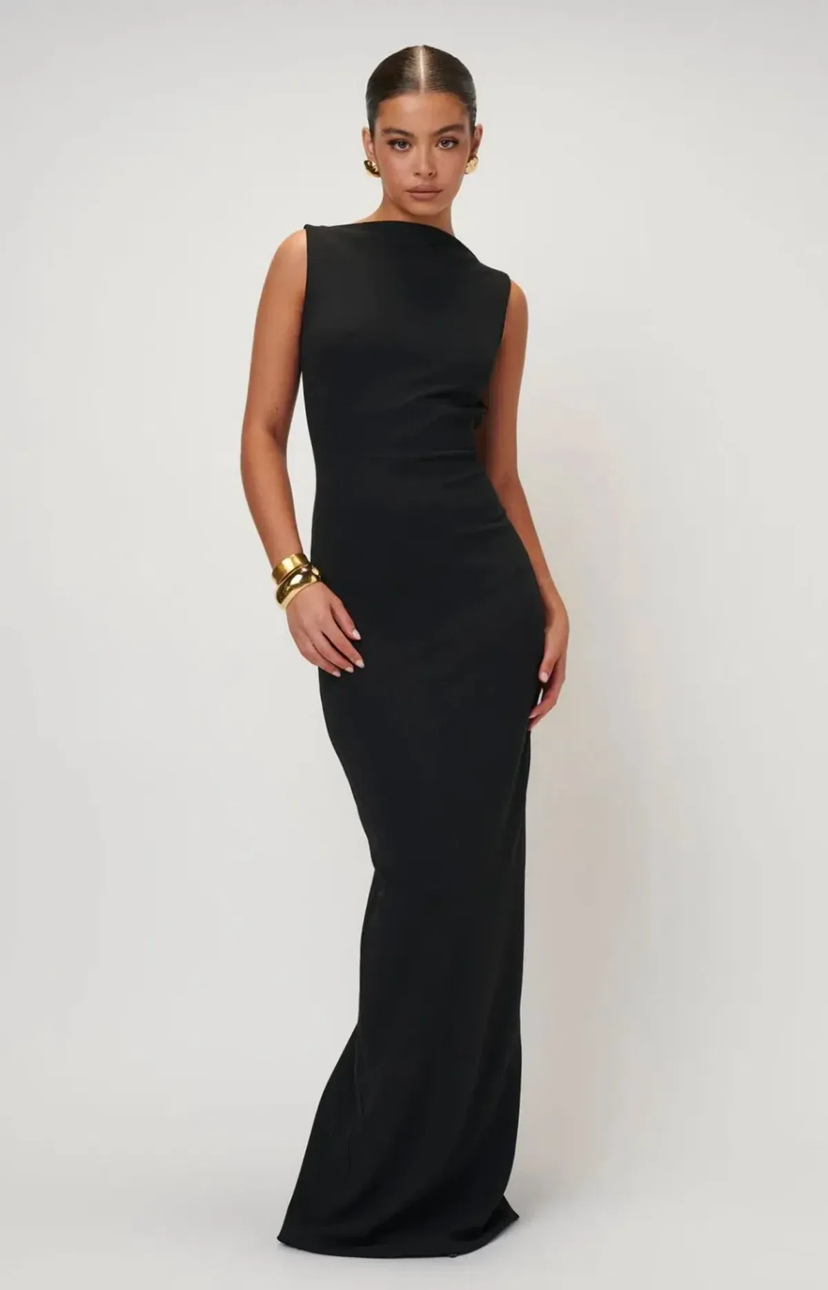 Effie Kats Verona Gown Black Size 6 - Image 2