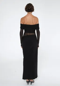 Benni Yasmin Off-Shoulder Maxi Dress Black Size 8 for rent on The Volte - image 3