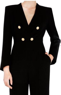 Carla Zampatti Onyx Military Precision Jumpsuit Black Size 12 for rent on The Volte - image 5