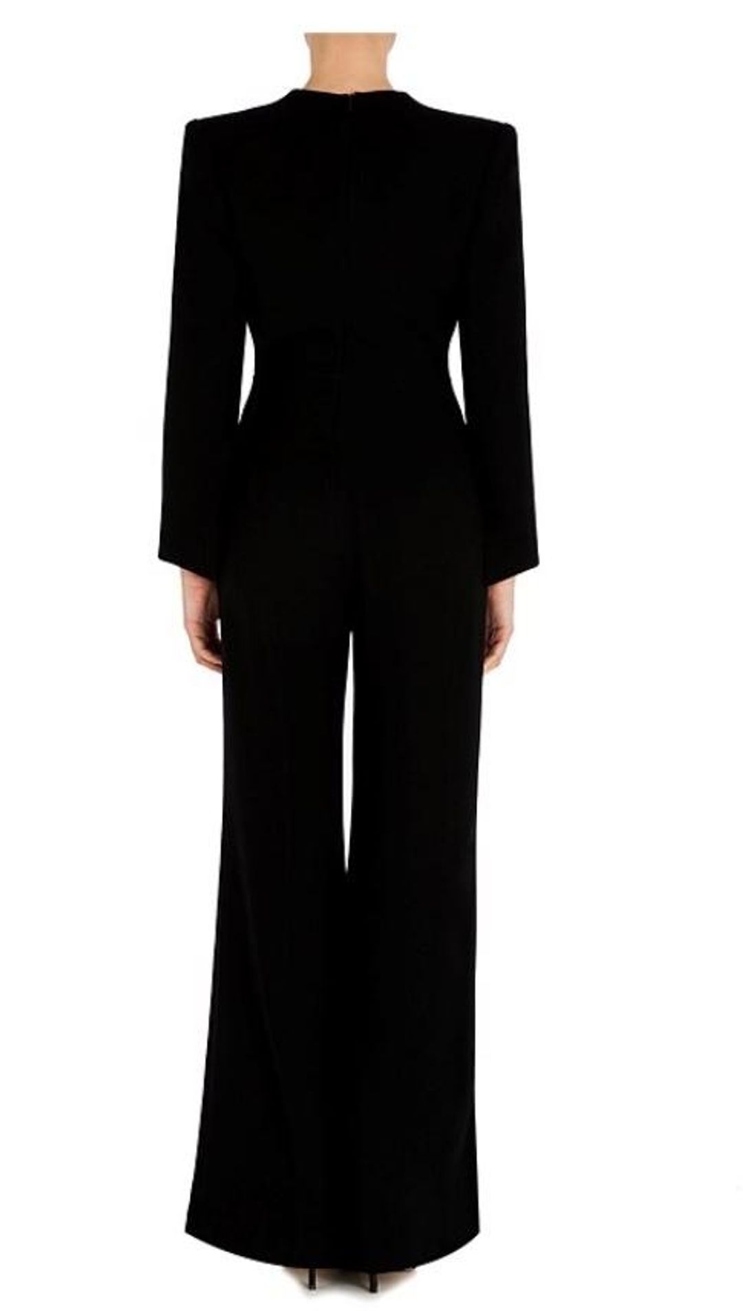 Carla Zampatti Onyx Military Precision Jumpsuit Black Size 12 for rent on The Volte - main image