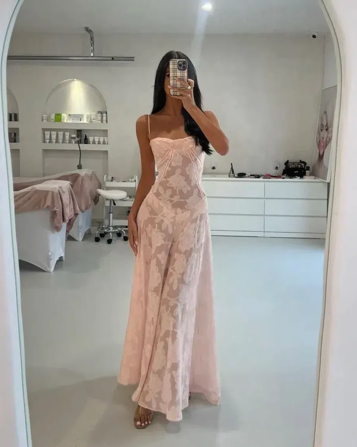 House Of CB Seren Dress Pink Size AU 10 for rent on The Volte - main image