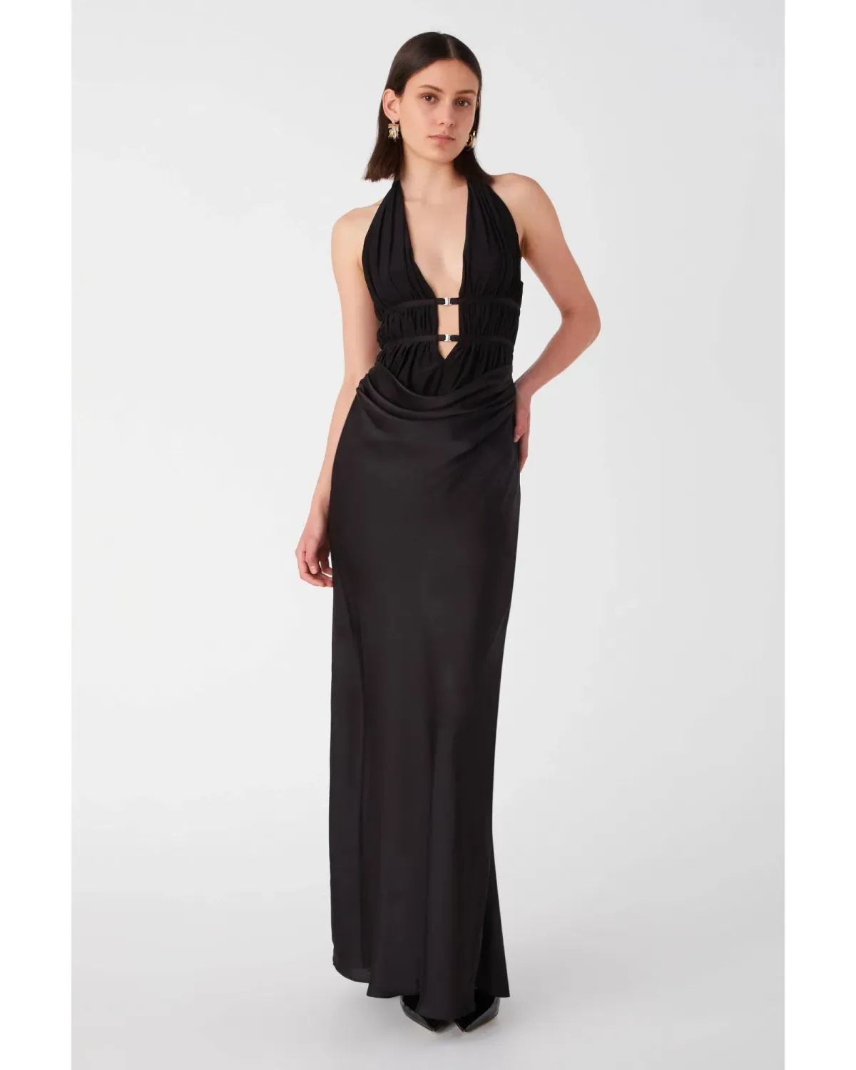 Misha Celine Maxi Gown Black SIze 10 - Image 3