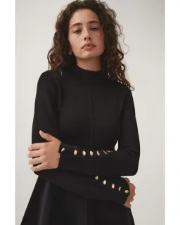 Aje Harmony Knit Dress in Black Size XXS / AU 4 for rent on The Volte - image 2