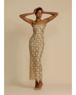Arcina Ori Kendra Maxi Dress Gold Size XL / AU 14 for rent on The Volte - image 2